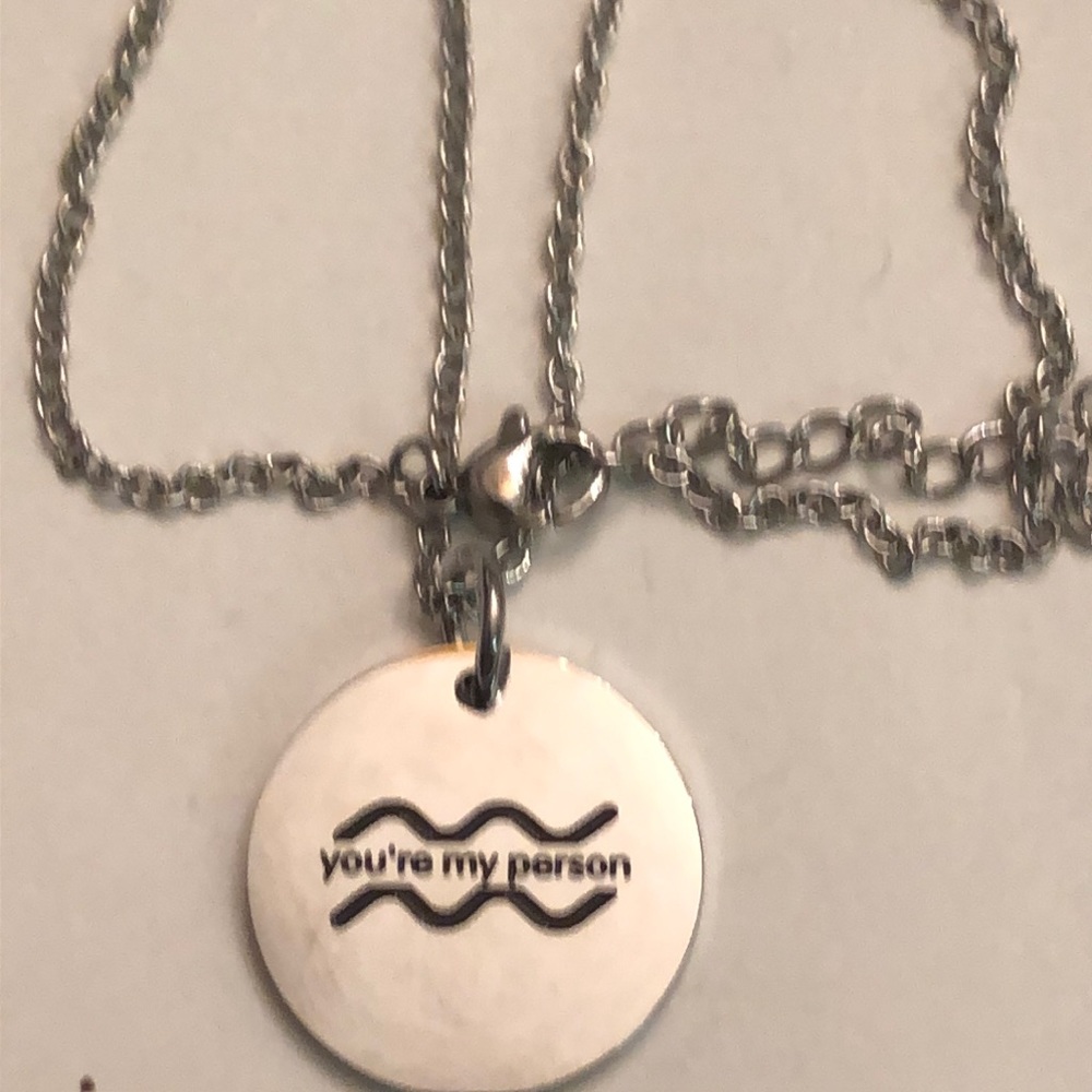 20” stainless steel necklace with pendant